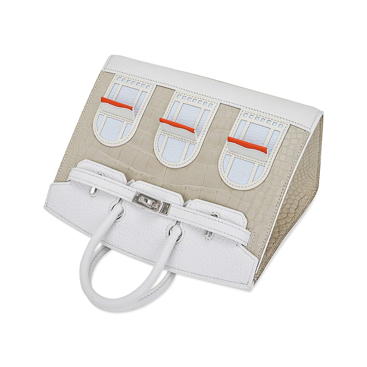 Hermes Birkin Faubourg20 Sellier Neige (Snow) White Alligator Bag In New Condition For Sale In Miami, FL