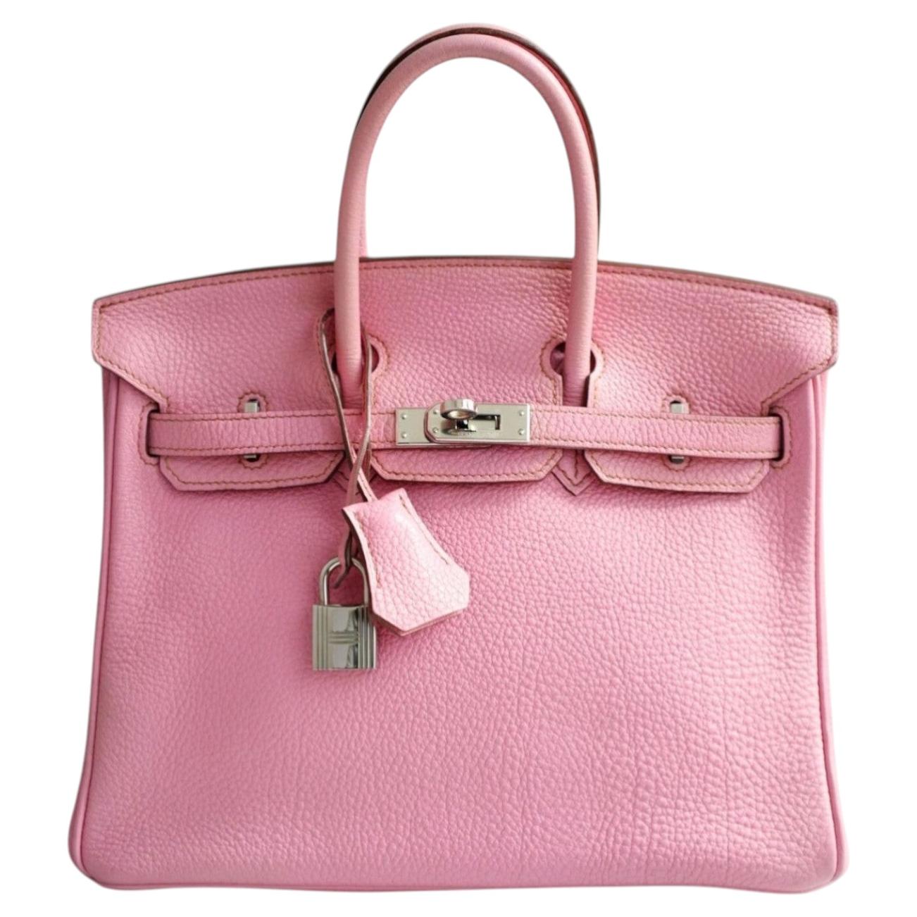 Hermès Birkin 25 5P Bubblegum Pink Togo Leather Palladium Hardware N Stamp