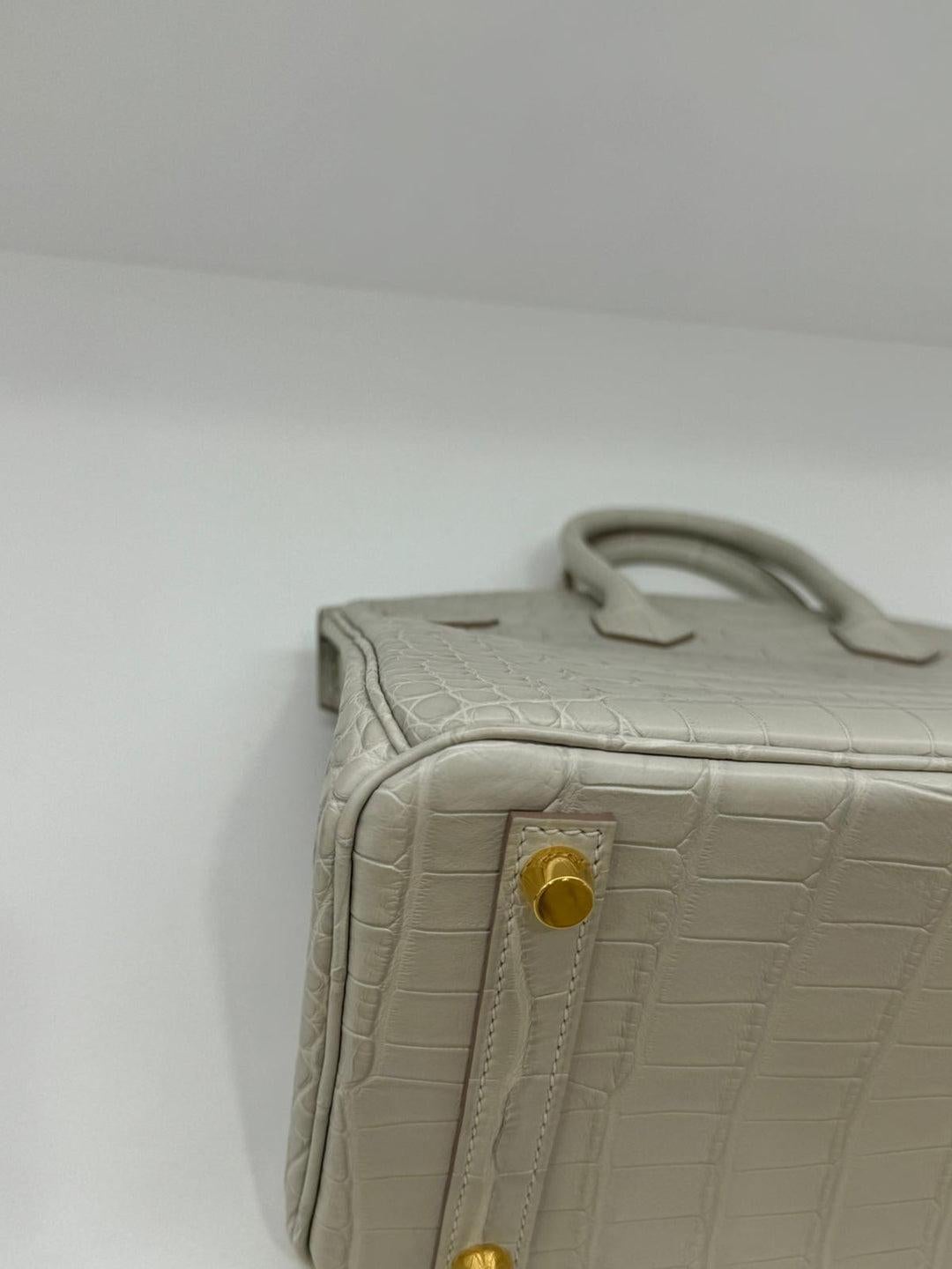 Hermes Birkin 25 Alligator Beton GHW Neuf à Double Bay, AU