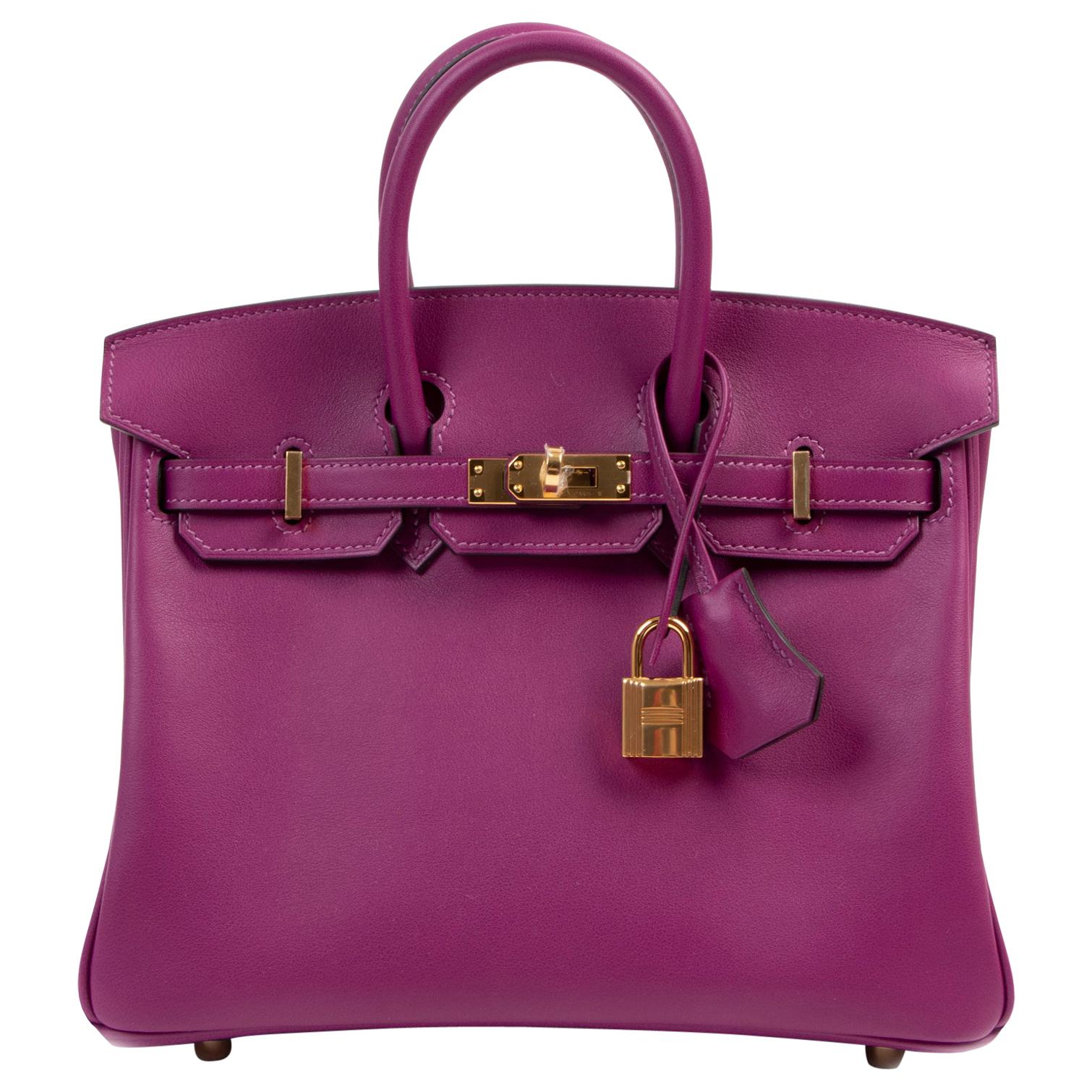 Hèrmes Birkin 25 Anemone Swift GHW at 1stDibs | anemone birkin, hermes ...