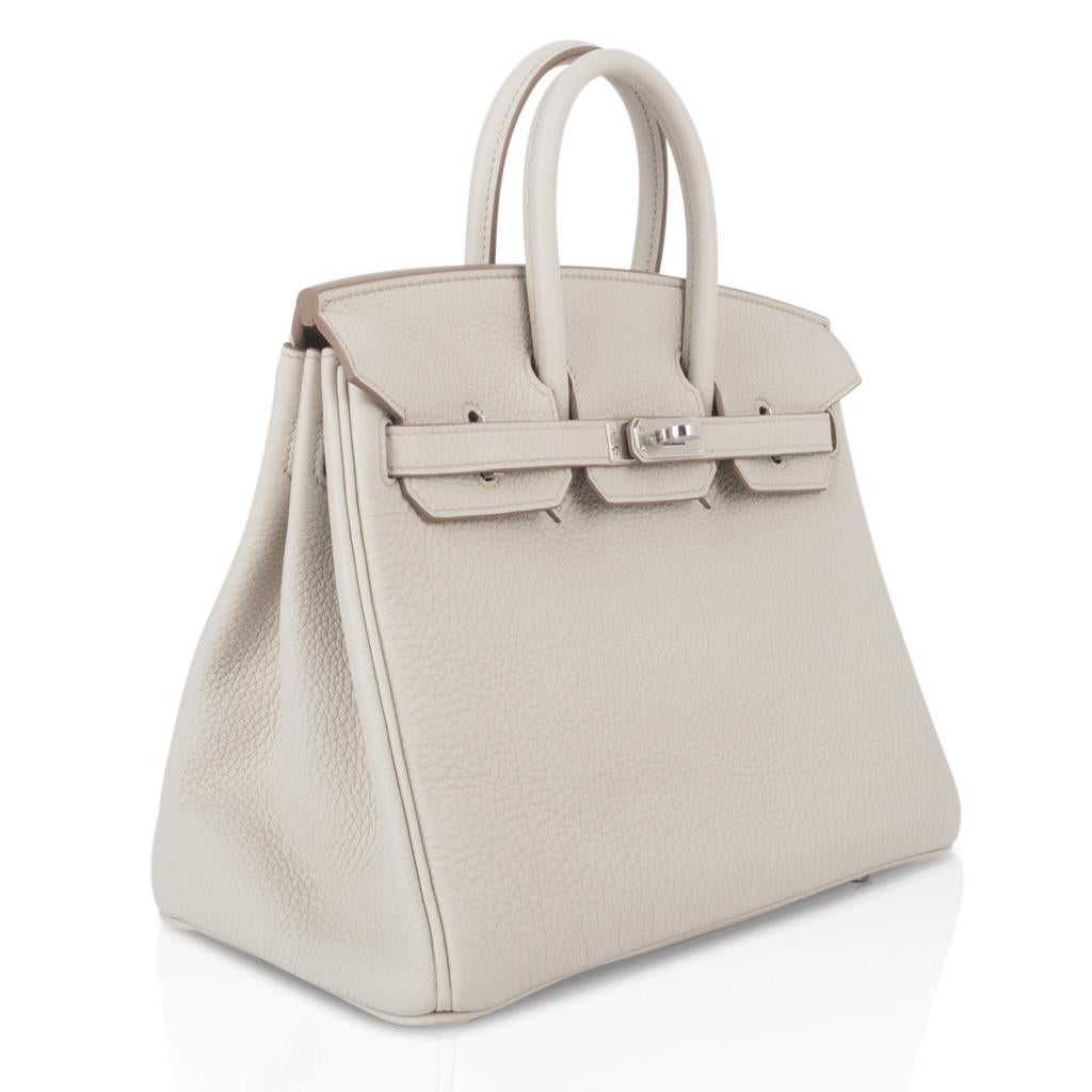 Hermes Birkin 25 Bag Beton Togo Palladium Hardware at 1stDibs | hermes ...