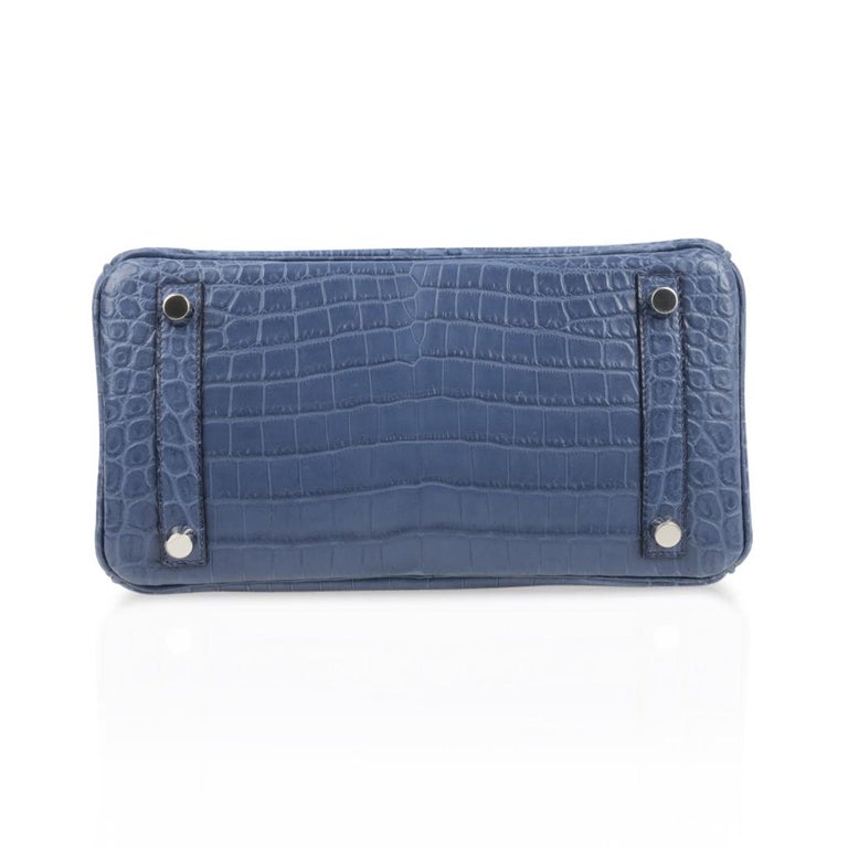 💙 Hermès 25cm Birkin Bleu Electrique Matte Alligator Palladium