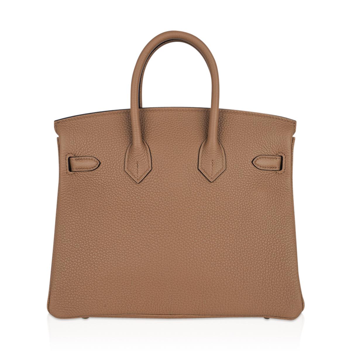 Hermes Birkin 25 Bag Chai Gold Hardware Togo Leather For Sale at