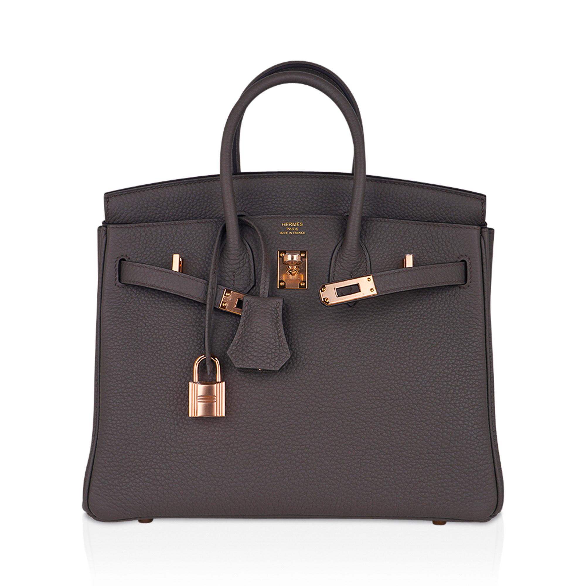 hermes birkin 25 etain rose gold