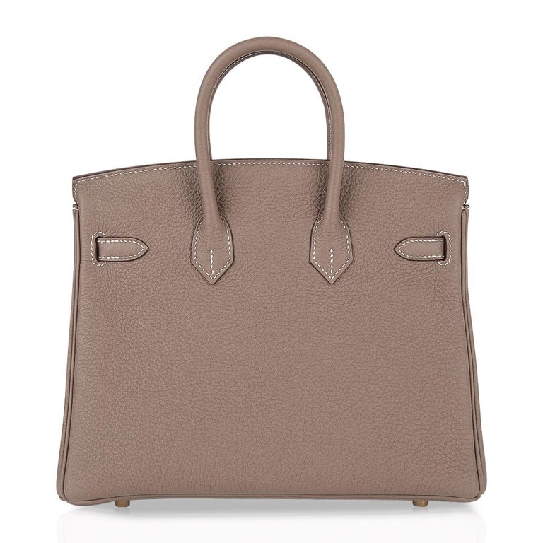 hermes birkin 25 etoupe togo gold hardware