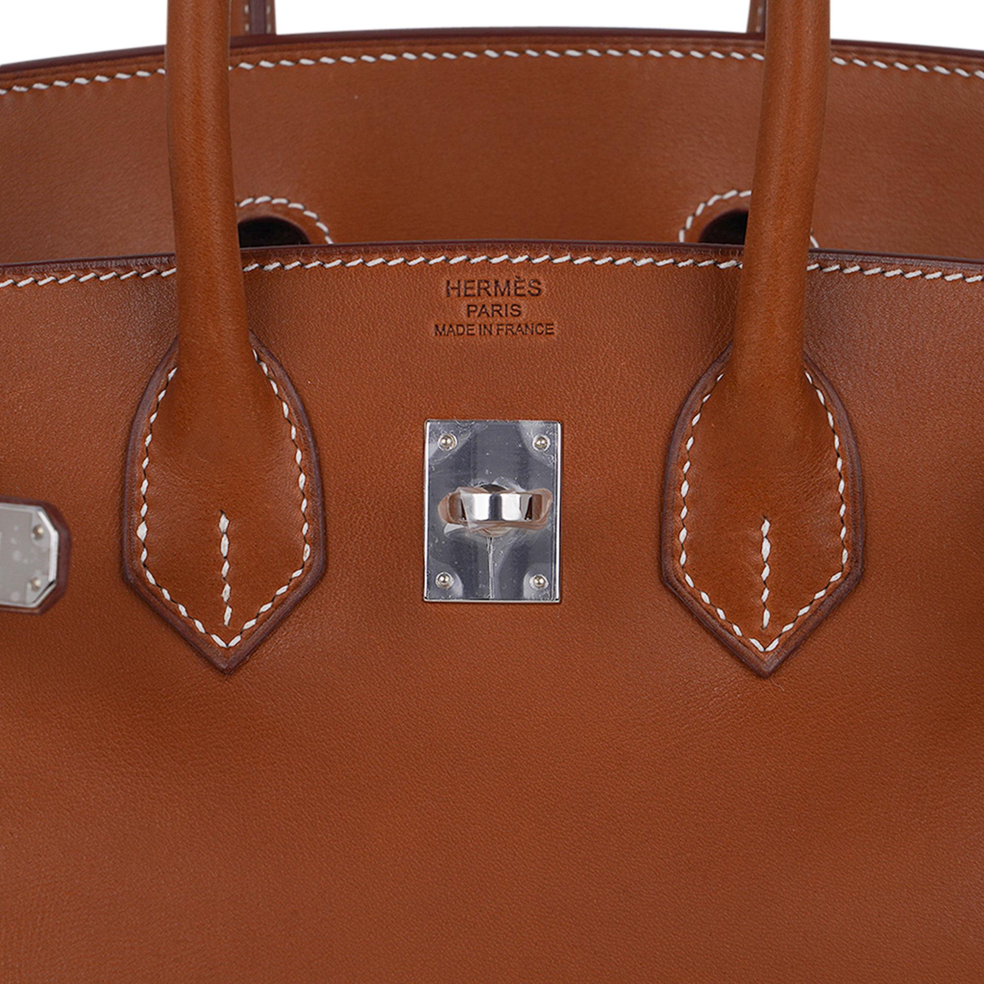 Hermes Birkin 25 Bag Fauve Barenia Leather Palladium Hardware 1