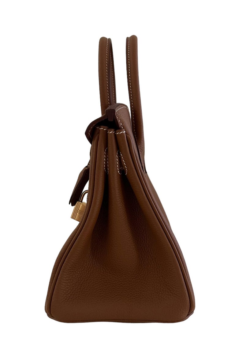 Hermes Birkin 25 Hand Bag Togo Leather White B:2023 Auction
