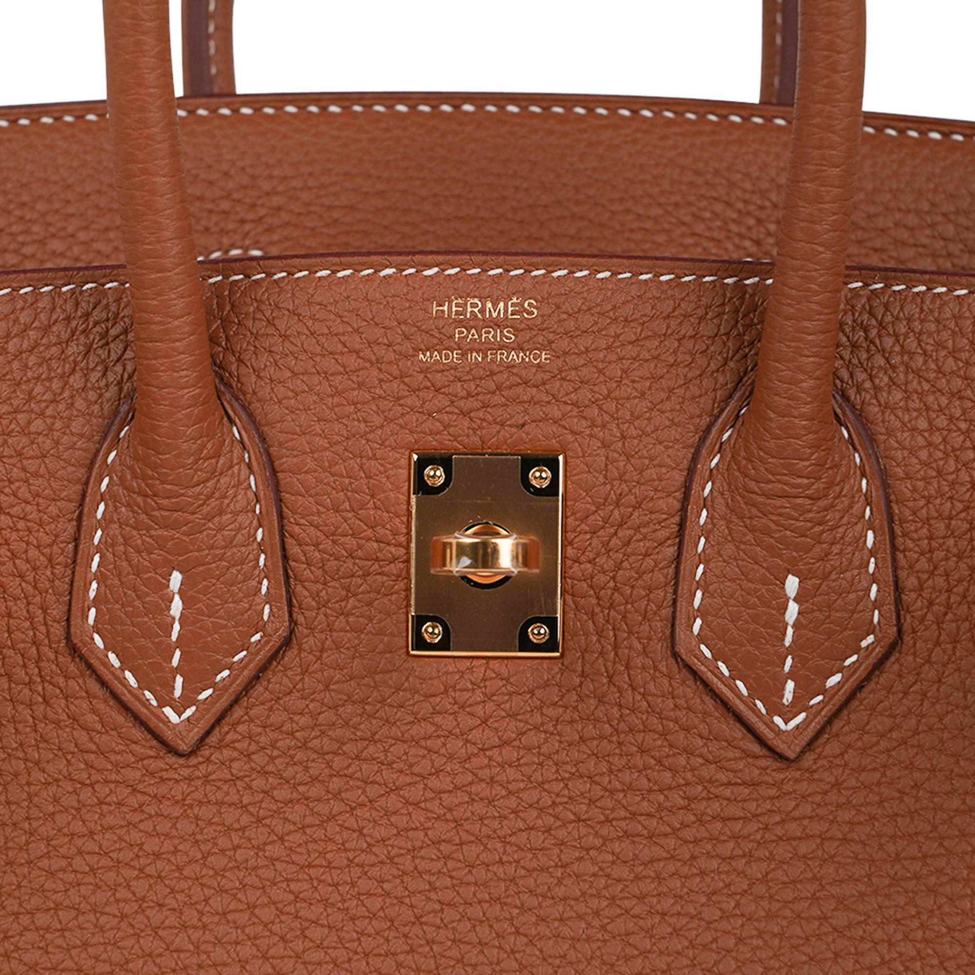 Women's Hermes Birkin 25 Bag Gold Togo Leather Gold Hardware Iconic Neutral