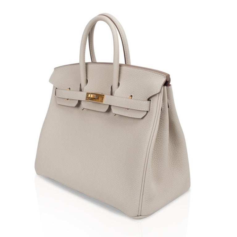 Hermès - Authenticated Birkin 25 Handbag - Leather Plain For Woman, Good condition