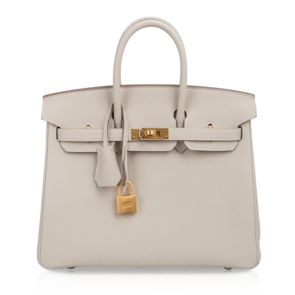 Hermes Birkin HSS 25 Bag Beton w/ Rose Poupre Pink Brushed Gold ...