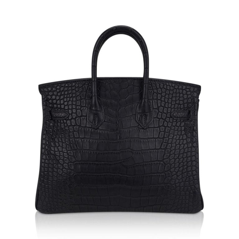 Hermes birkin 25 black crocodile Clearance