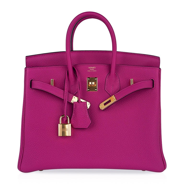 Hermes Birkin Bag Togo Leather Gold Hardware In Rose