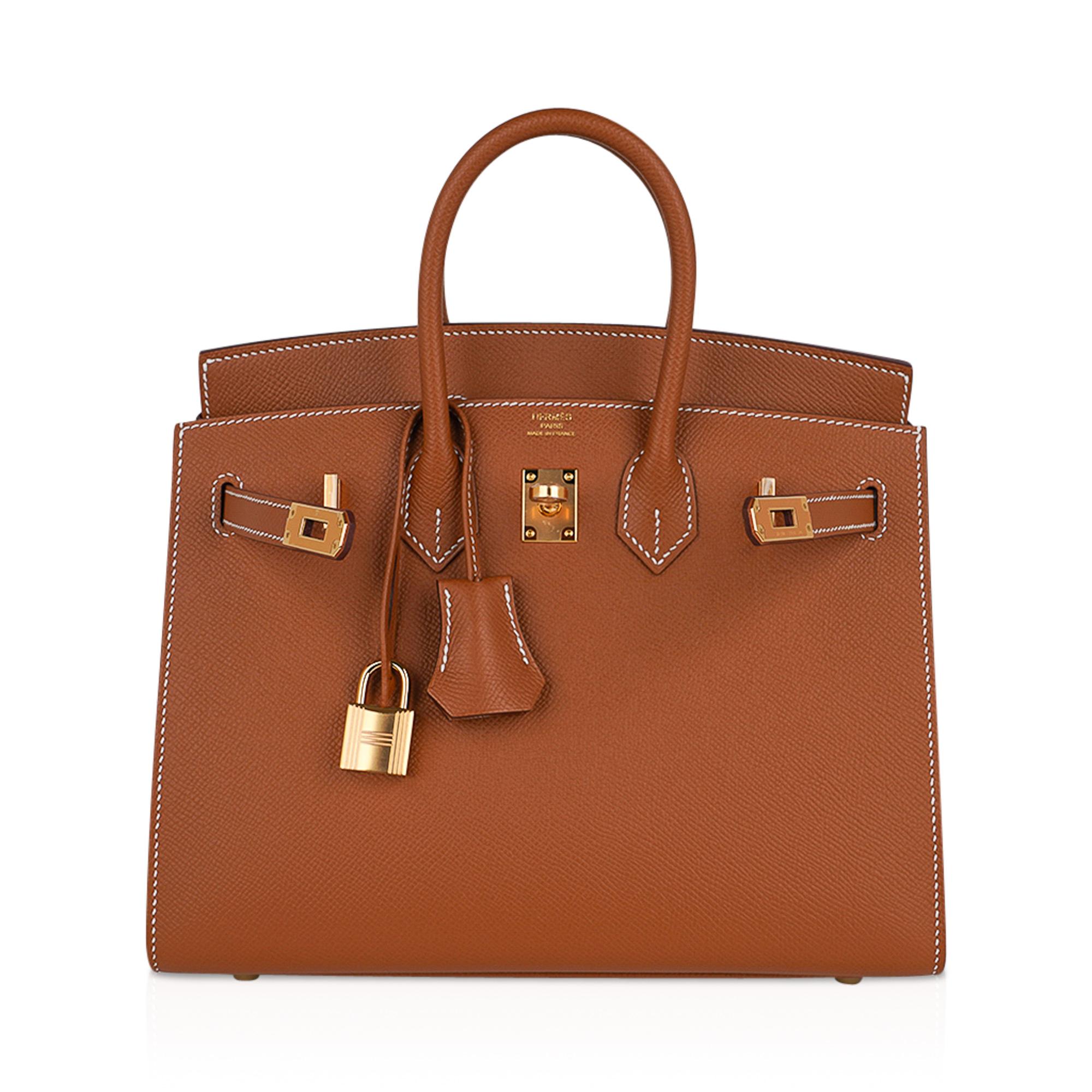 Women's Hermes Birkin 25 Bag Sellier Gold w/ Gold Hardware Epsom Leather