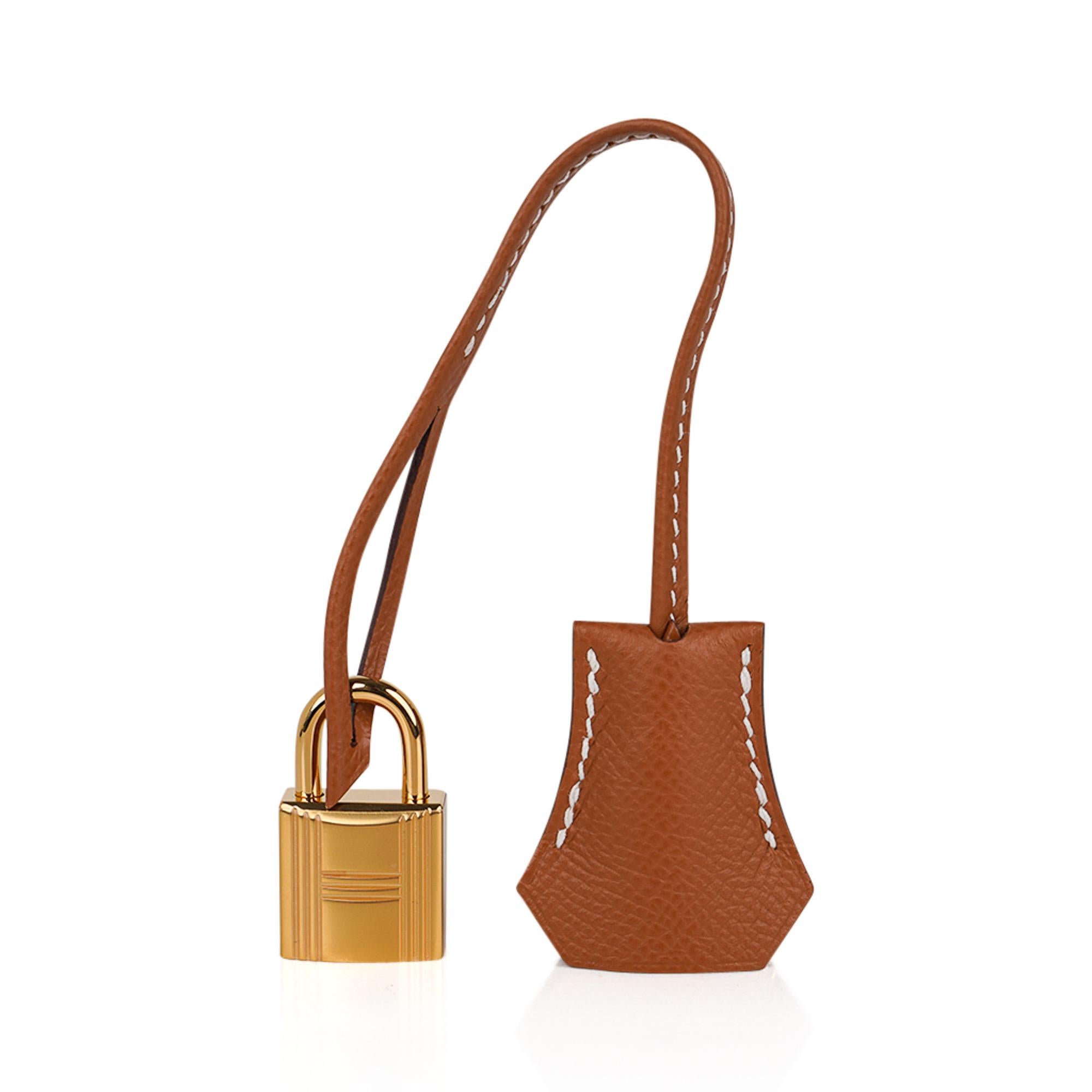 Hermes Birkin 25 Bag Sellier Gold w/ Gold Hardware Epsom Leather 1