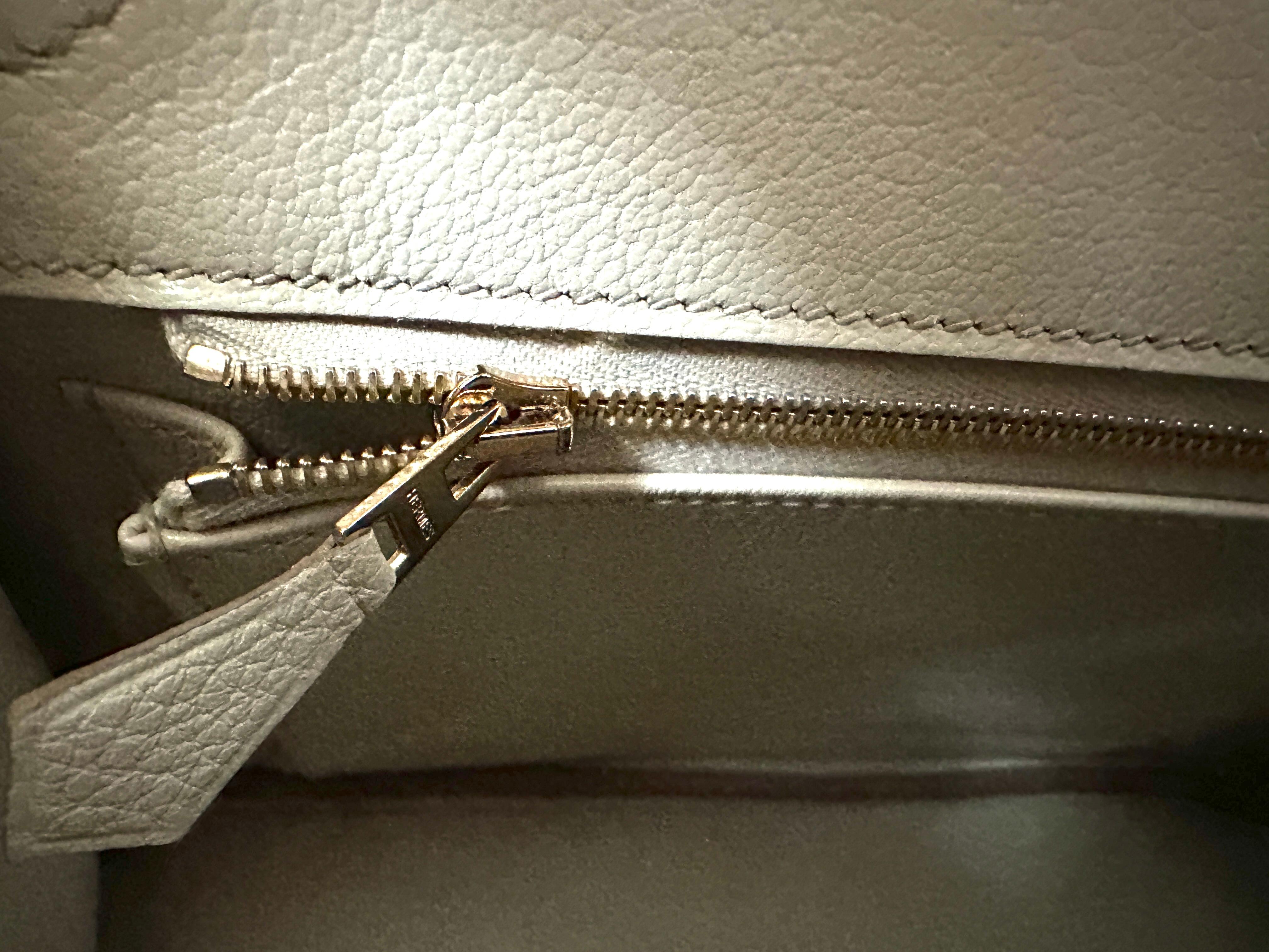 Hermes Birkin 25 Beton Borsa Hardware Oro W 4