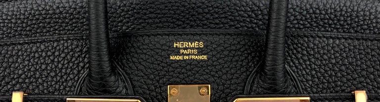 Hermes Birkin 25 Noir (Black) Togo Rose Gold Hardware - Vendome
