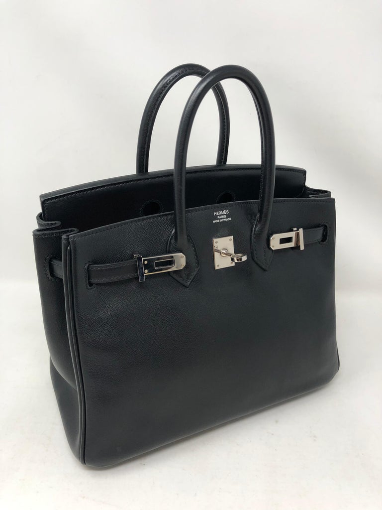 Hermes Birkin 25 Black Swift, Luxury, Bags & Wallets on Carousell