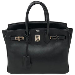 Hermes Birkin 25 Schwarz Swift