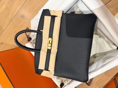 Hermes Birkin 25 Black togo Gold Hardware