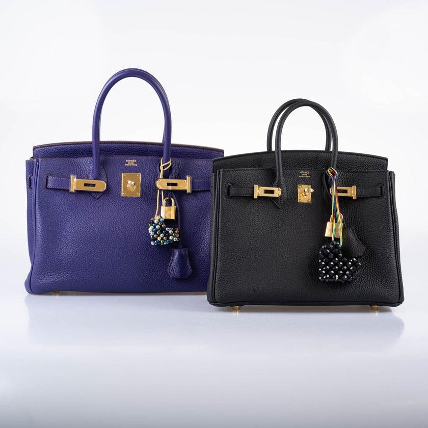 Women's Hermès Birkin 25 Black Togo with Gold Hardware Bag For Sale