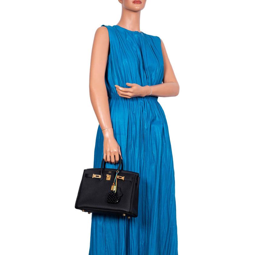 Hermès Birkin 25 Black Togo with Gold Hardware Bag For Sale 2