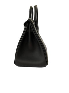 Hermes Birkin 25 Black w Gold Hardware U Stamp 2022