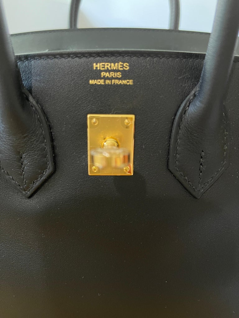 Hermès Birkin 25 Togo Black Gold Hardware U stamp - Luxury Shopping