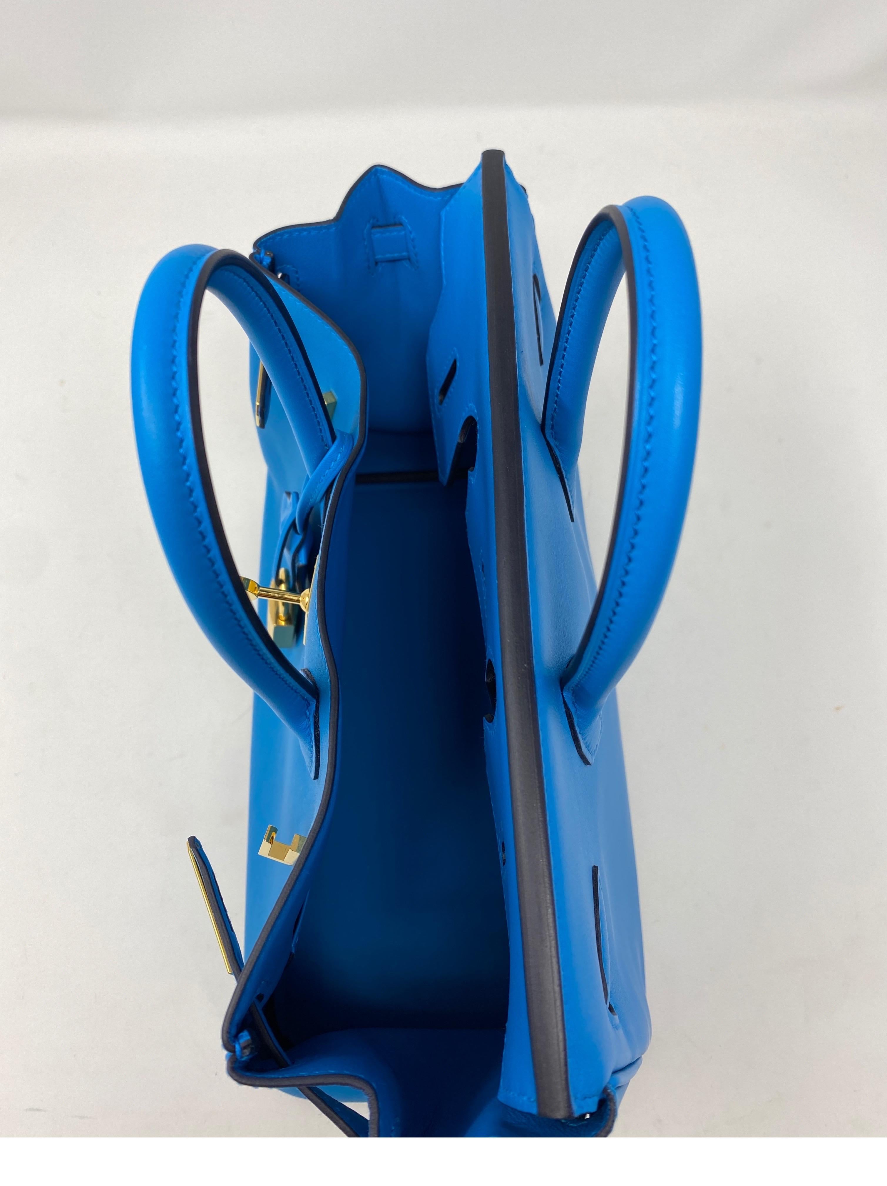 Hermes Birkin 25 Bleu Frida Bag 7