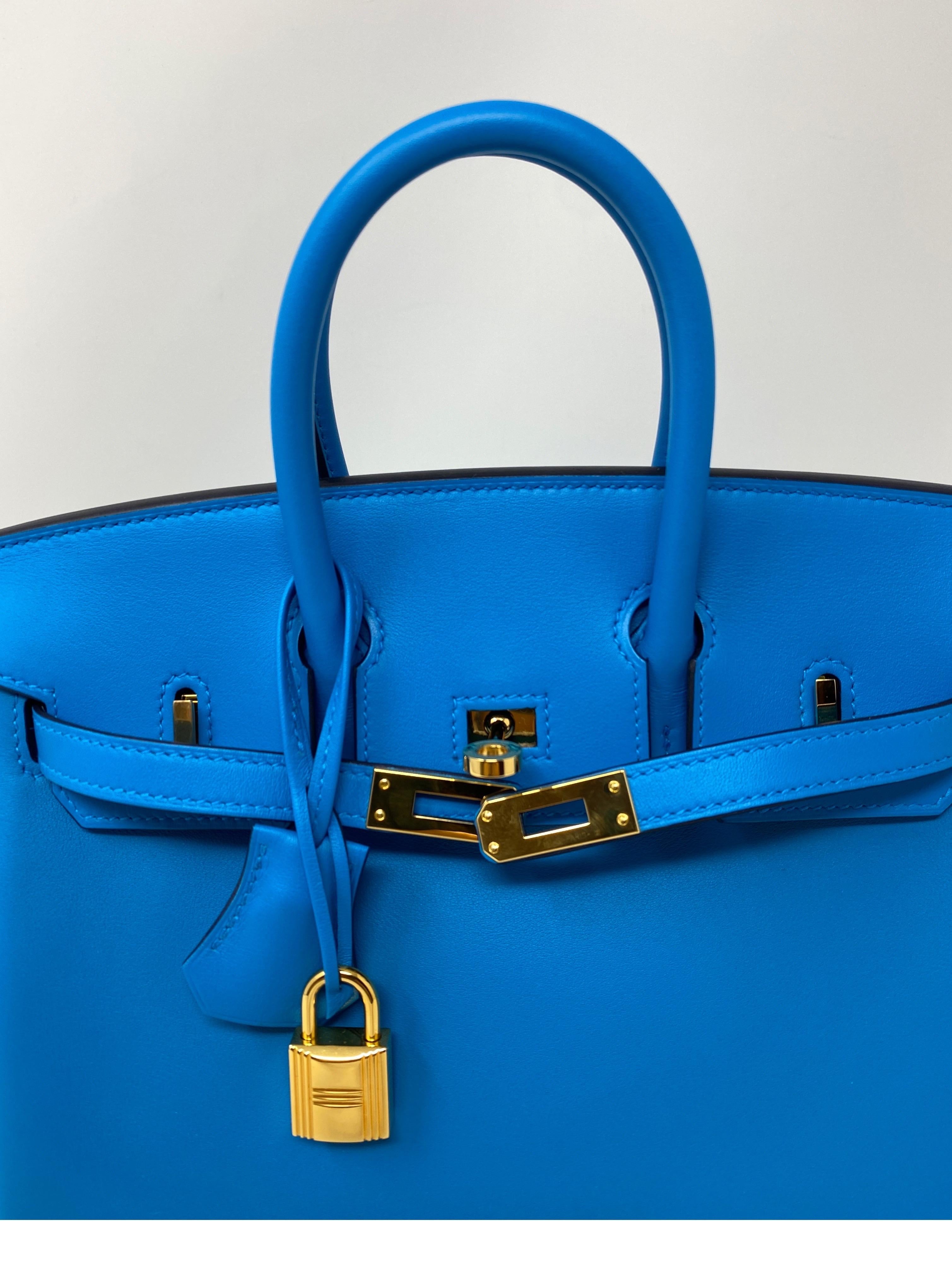 Hermes Birkin 25 Bleu Frida Bag 10