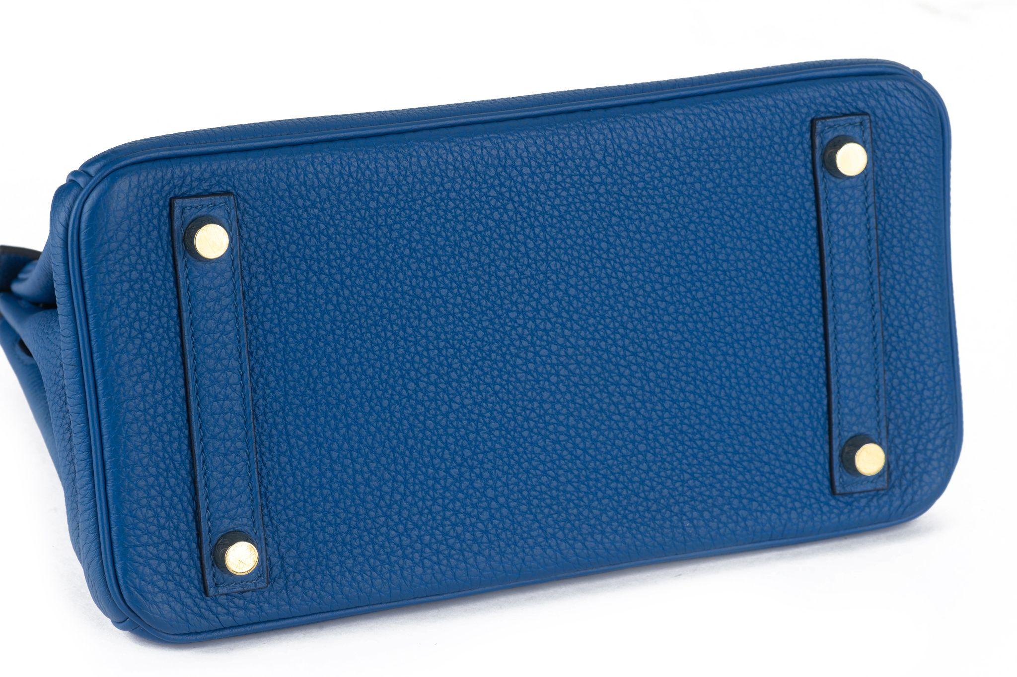 Hermès Birkin 25 Blue Electrique Togo For Sale 1