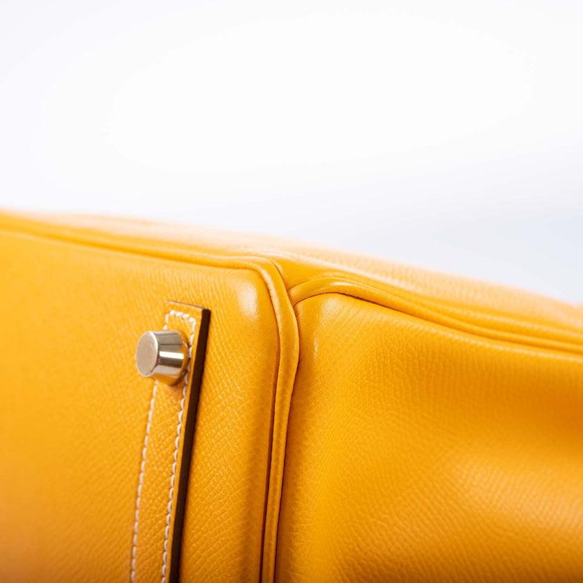 Hermès Birkin 25 Candy Collection Jaune D’or Epsom Gold Hardware Bag For Sale 6