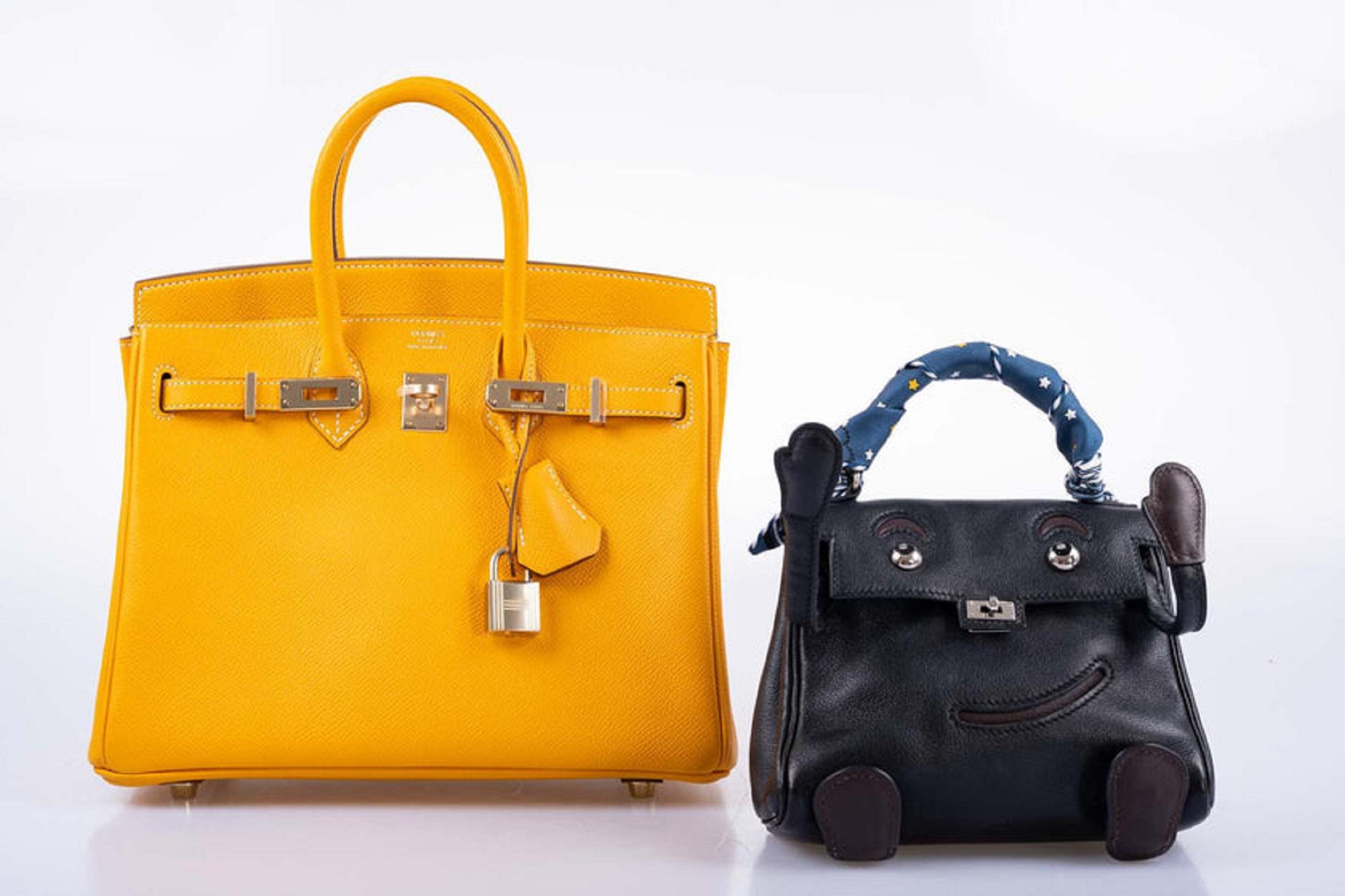 Hermès Birkin 25 Candy Collection Jaune D’or Epsom Gold Hardware Bag For Sale 13