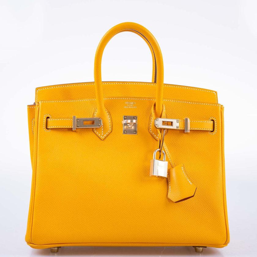 Hermès Birkin 25 Candy Collection Jaune D’or Epsom Gold Hardware Bag For Sale 1