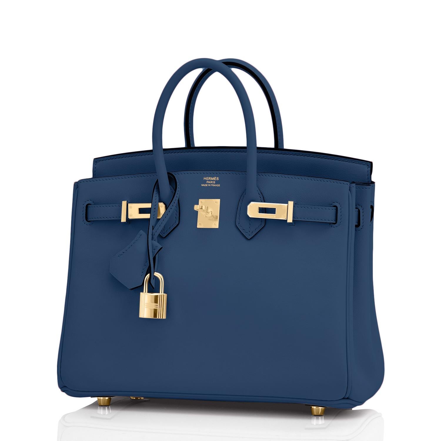 Hermes Birkin 25 Deep Blue Jewel Toned Navy Bag Gold Hardware Y Stamp, 2020 1