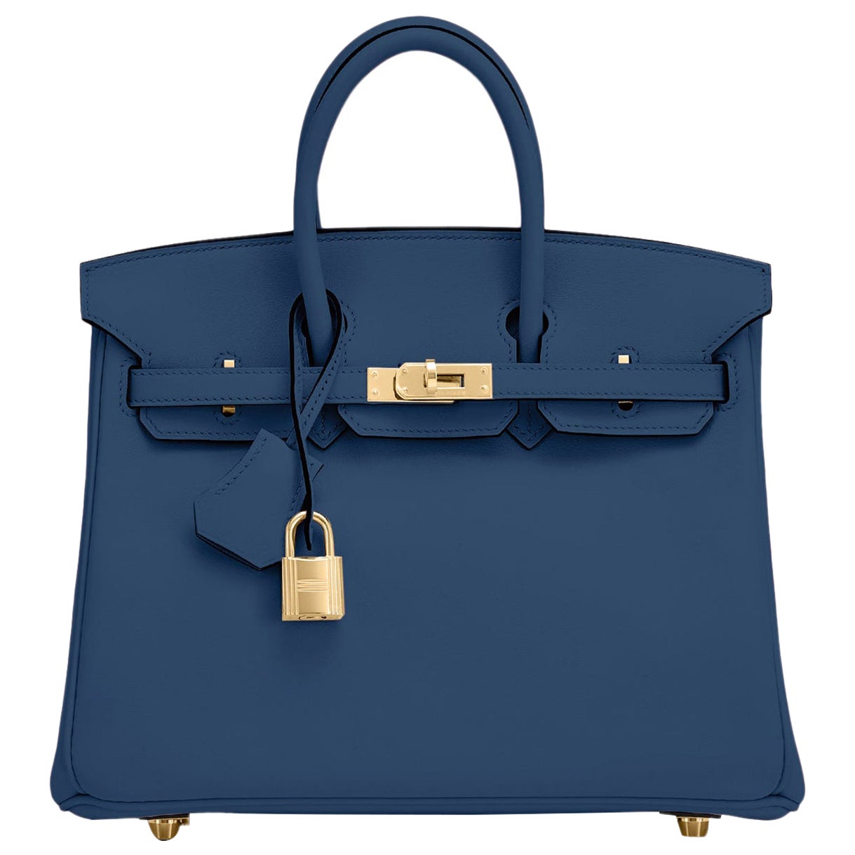 Hermes Birkin 25 Deep Blue Jewel Toned Navy Bag Gold Hardware Z Stamp, 2021