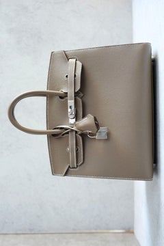 Hermès Birkin 25 Etoupe Epsom Sellier Palladium Hardware