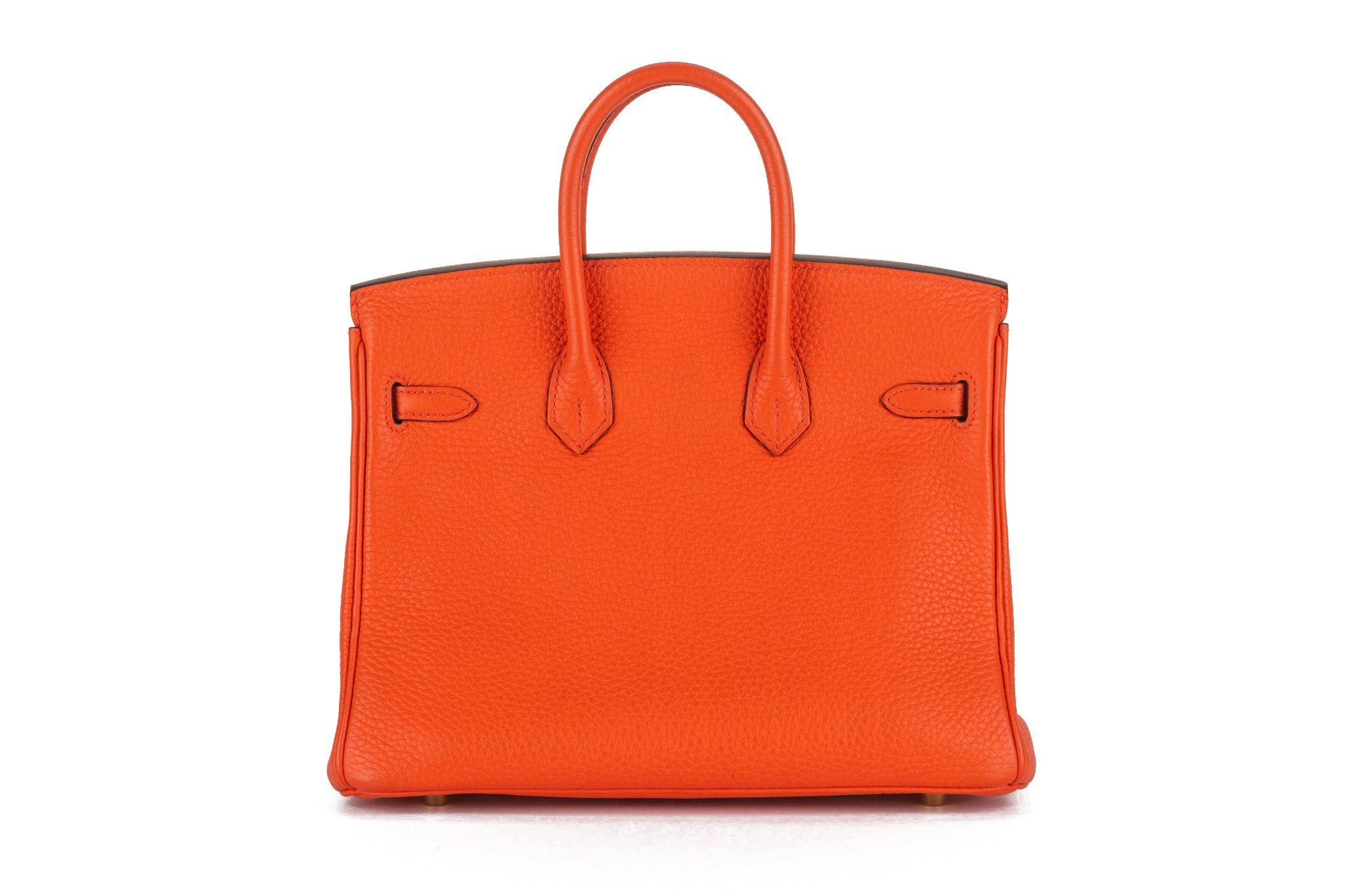 Hermès Birkin 25 Few Togo Gold Hardware In Excellent Condition For Sale In West Hollywood, CA