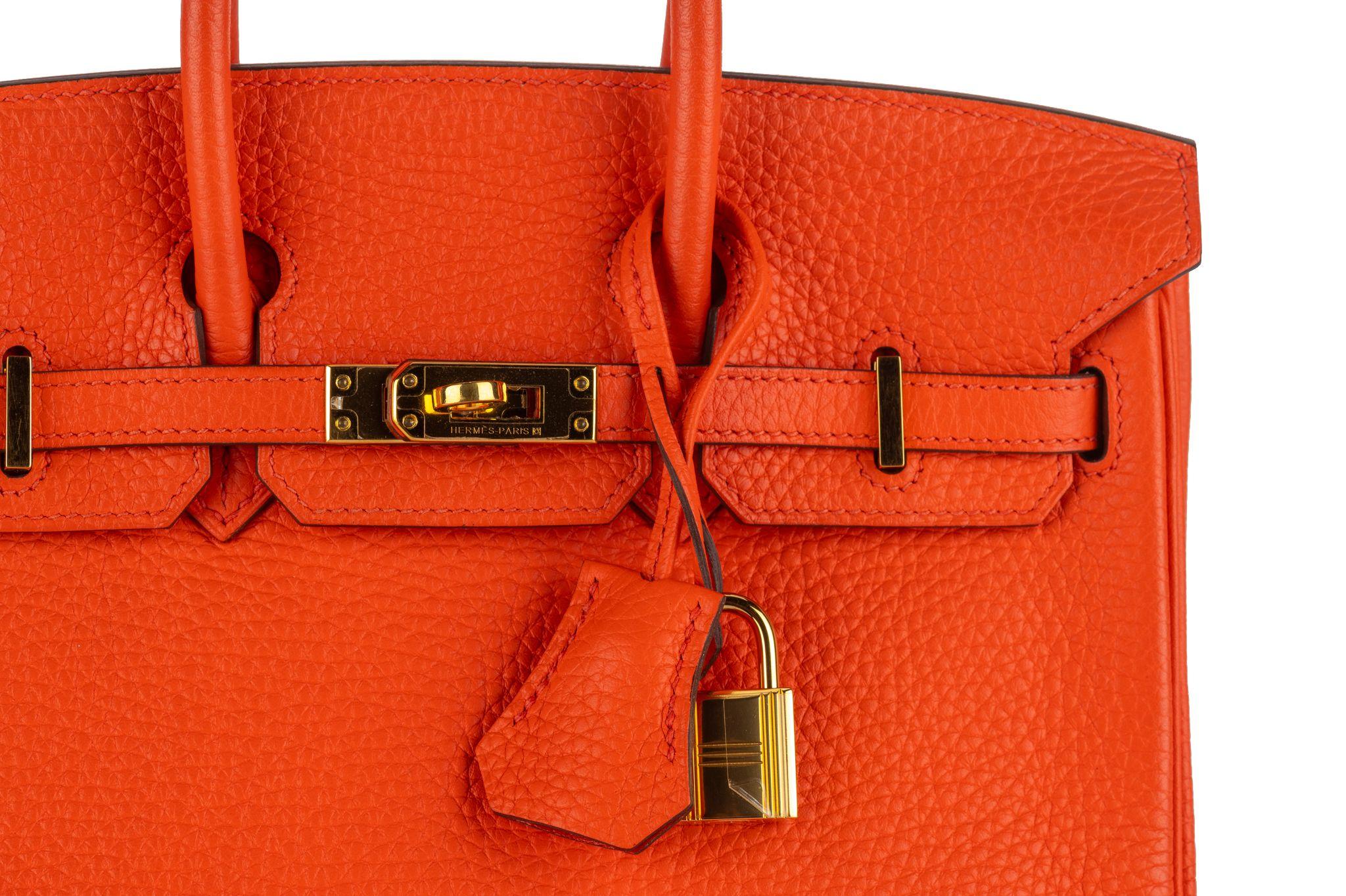 Hermès Birkin 25 Few Togo Gold Hardware For Sale 1