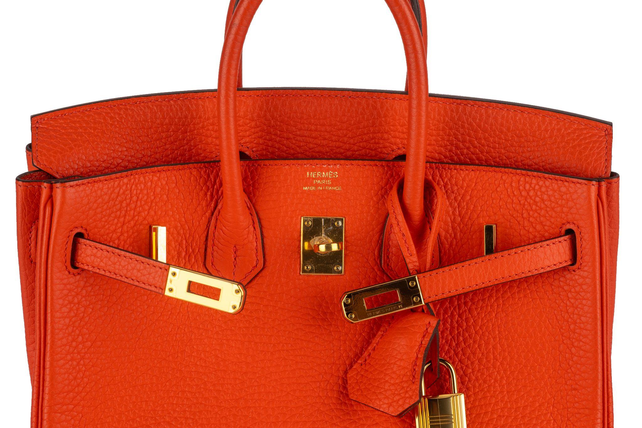 Hermès Birkin 25 Few Togo Gold Hardware For Sale 3