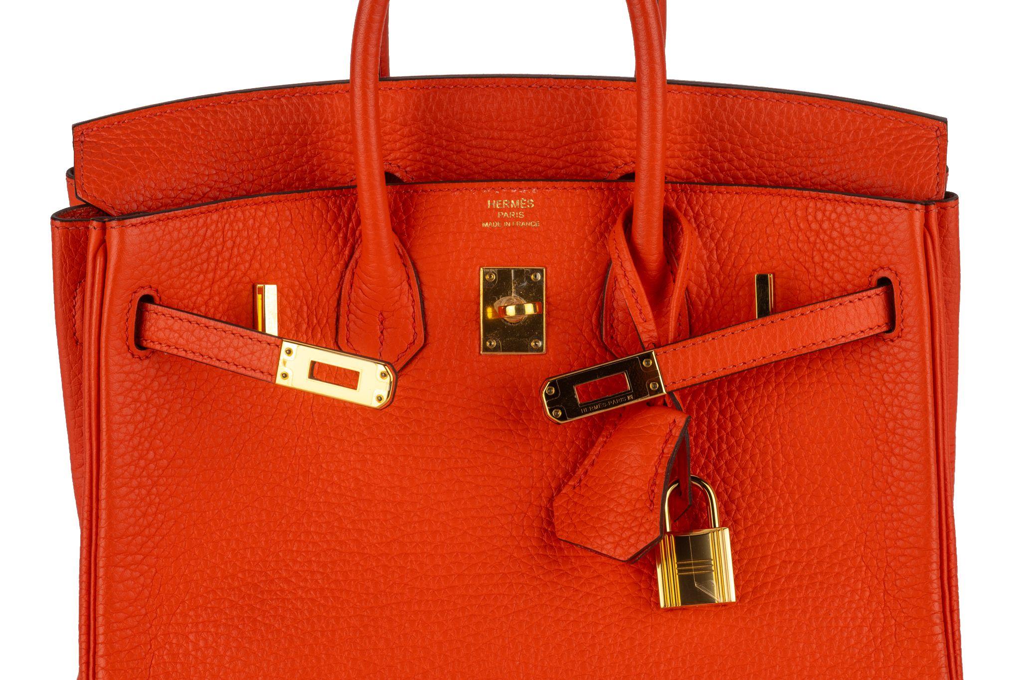 Hermès Birkin 25 Few Togo Gold Hardware For Sale 4
