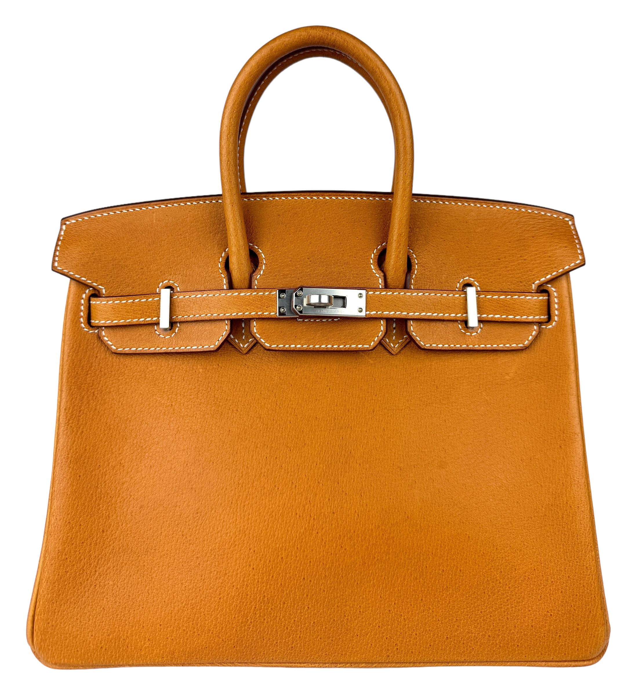 Absolutely Stunning and One The Most Coveted and Difficult to get Hermes Combos to GET! As New  Hermes Birkin 25 Peau Porc Leather complimented by Palladium Hardware. U Stamp 2022. Includes all accessories and Box. 

Please keep in mind due it's