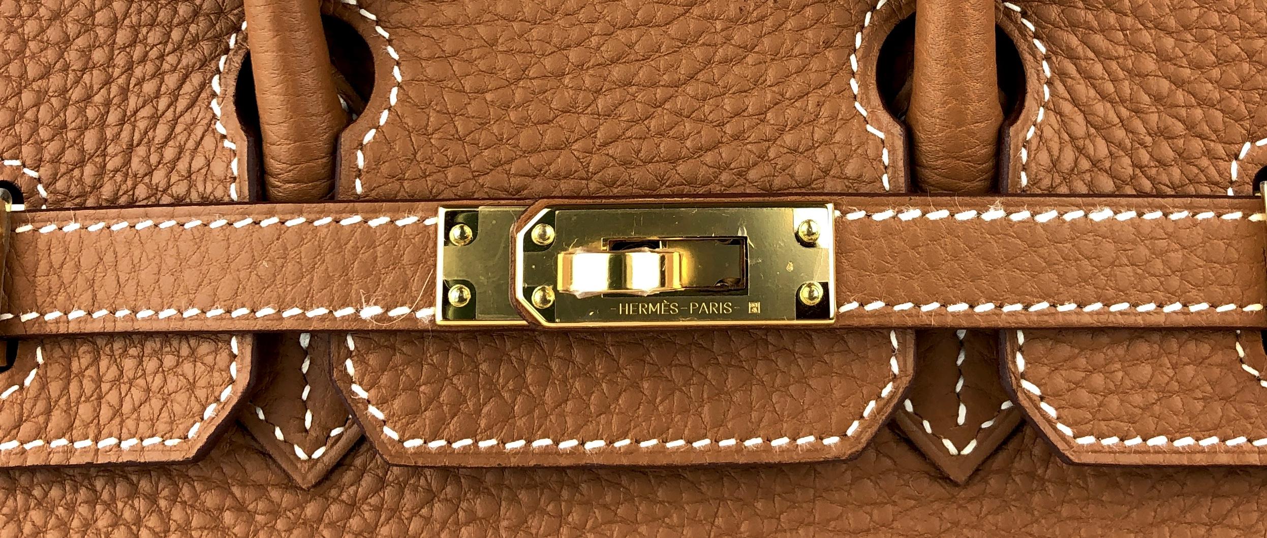 Hermes Birkin 25 Gold Tan Togo Leather Handbag Gold Hardware 2022 1