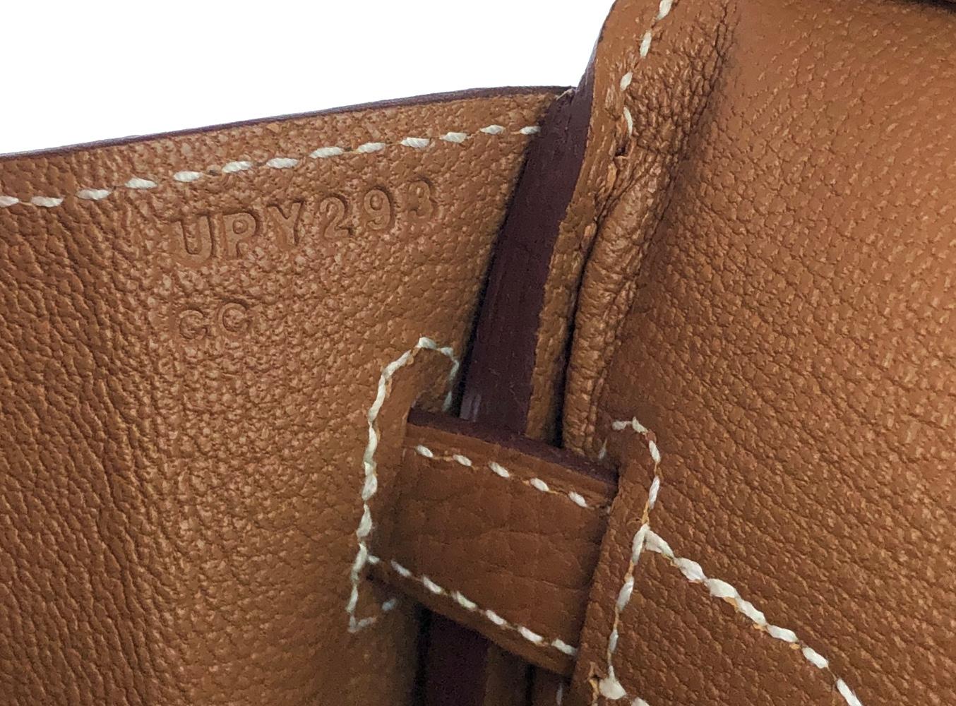 Hermes Birkin 25 Gold Tan Togo Leather Handbag Gold Hardware 2022 2