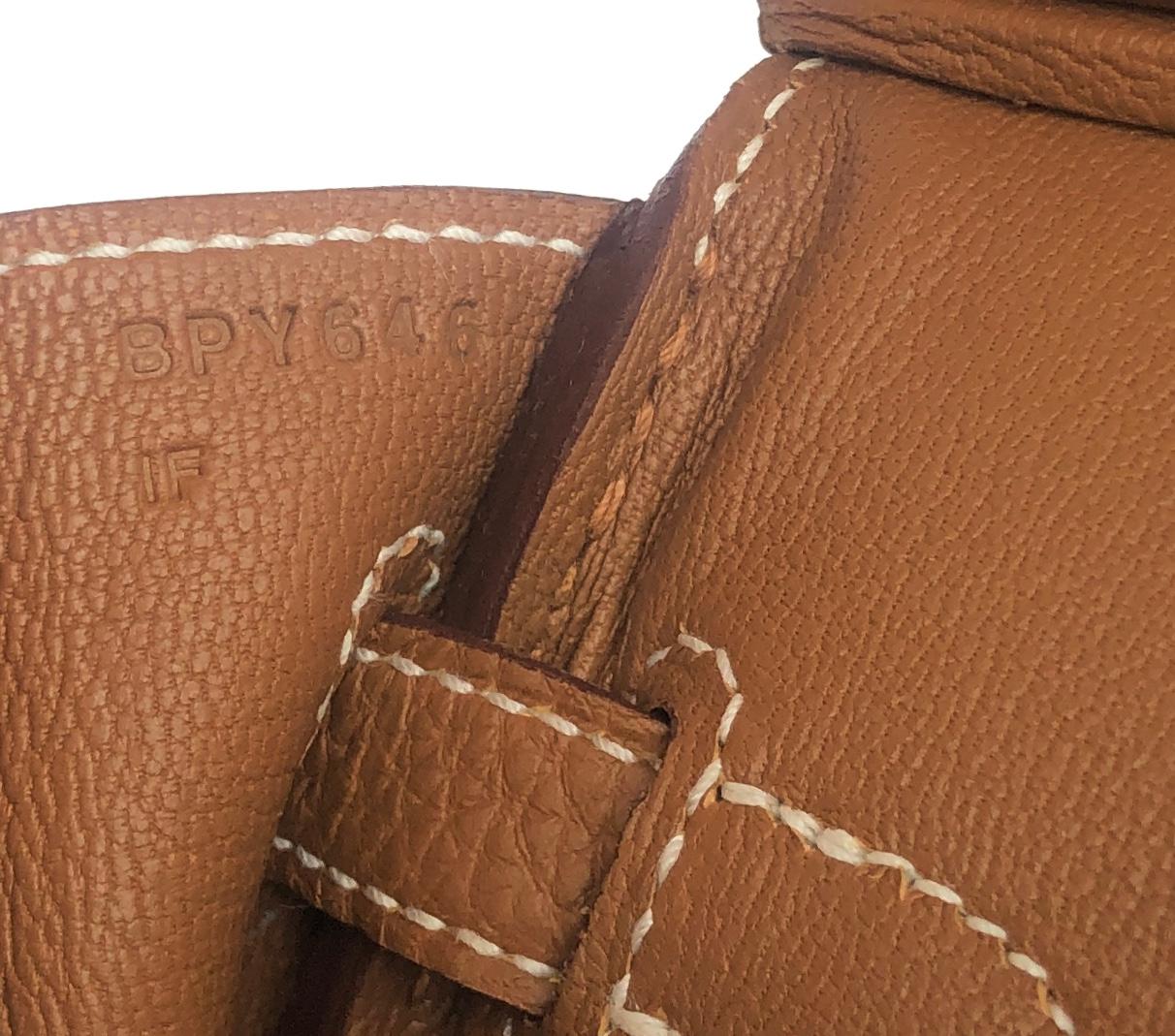 Hermes Birkin 25 Gold Tan Togo Leather Handbag Gold Hardware 2023 2