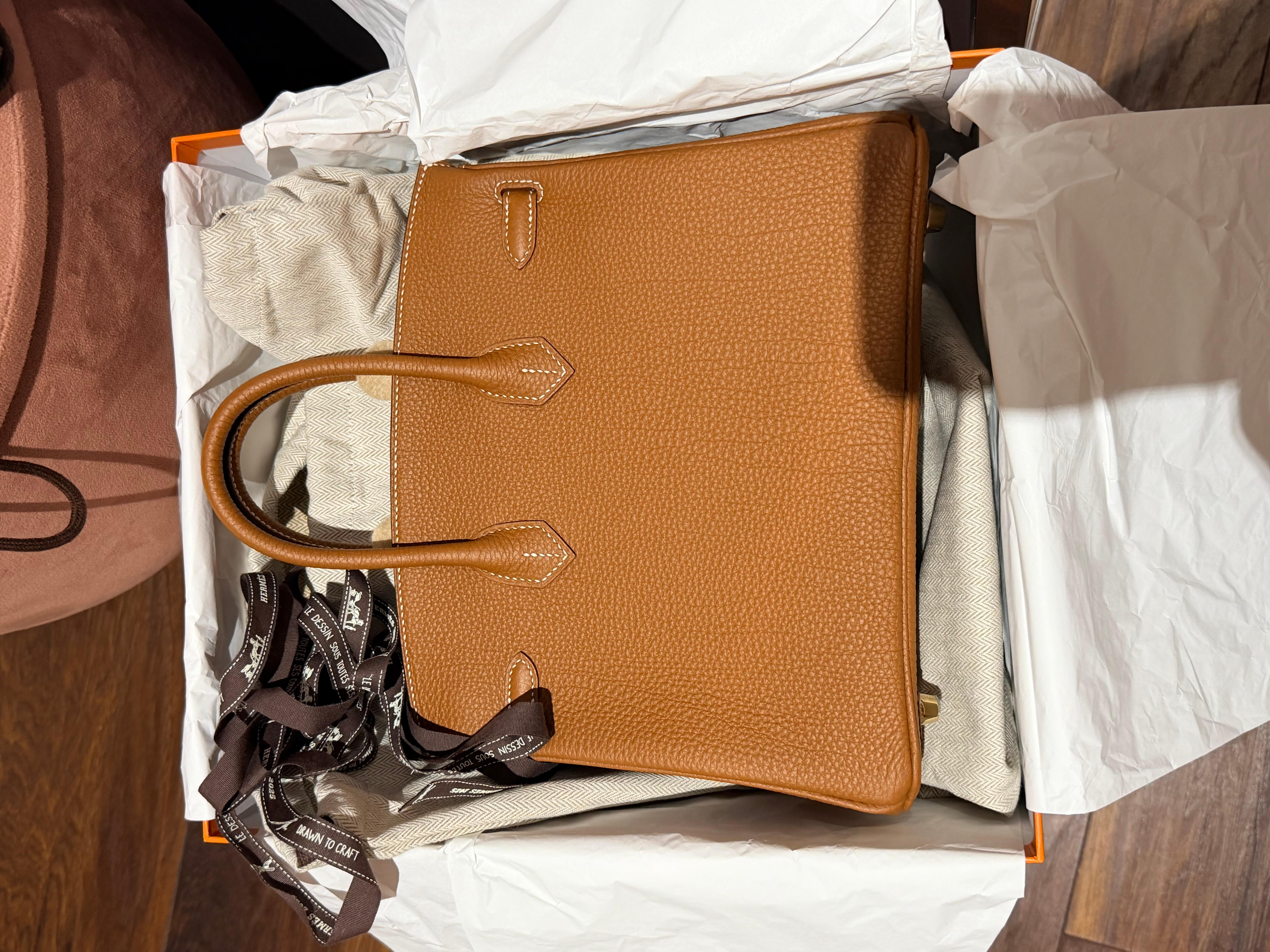 Hermes Birkin 25 Gold Togo Gold Hardware handbag Neuf - En vente à London, England