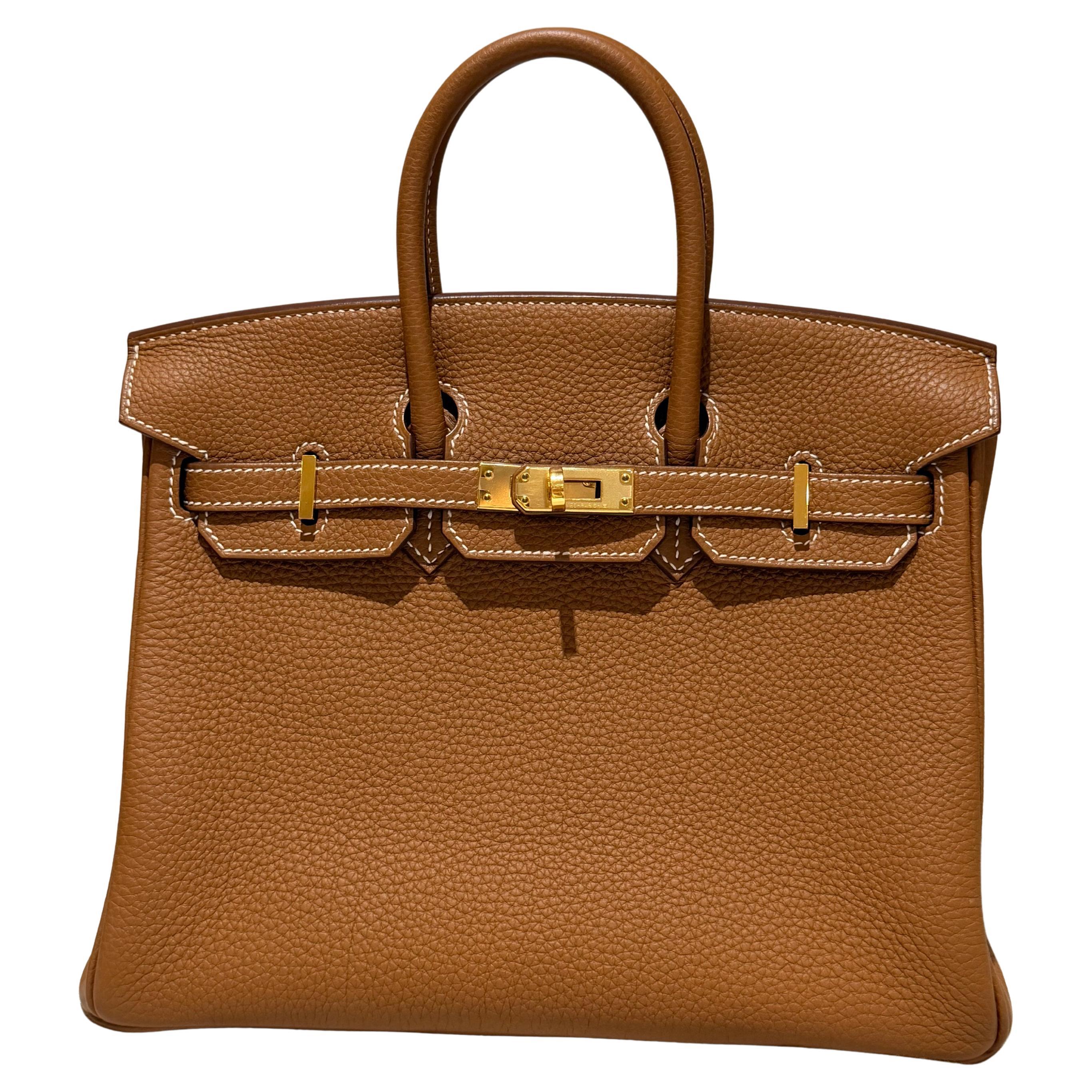 Hermes Birkin 25 Gold Togo Gold Hardware handbag