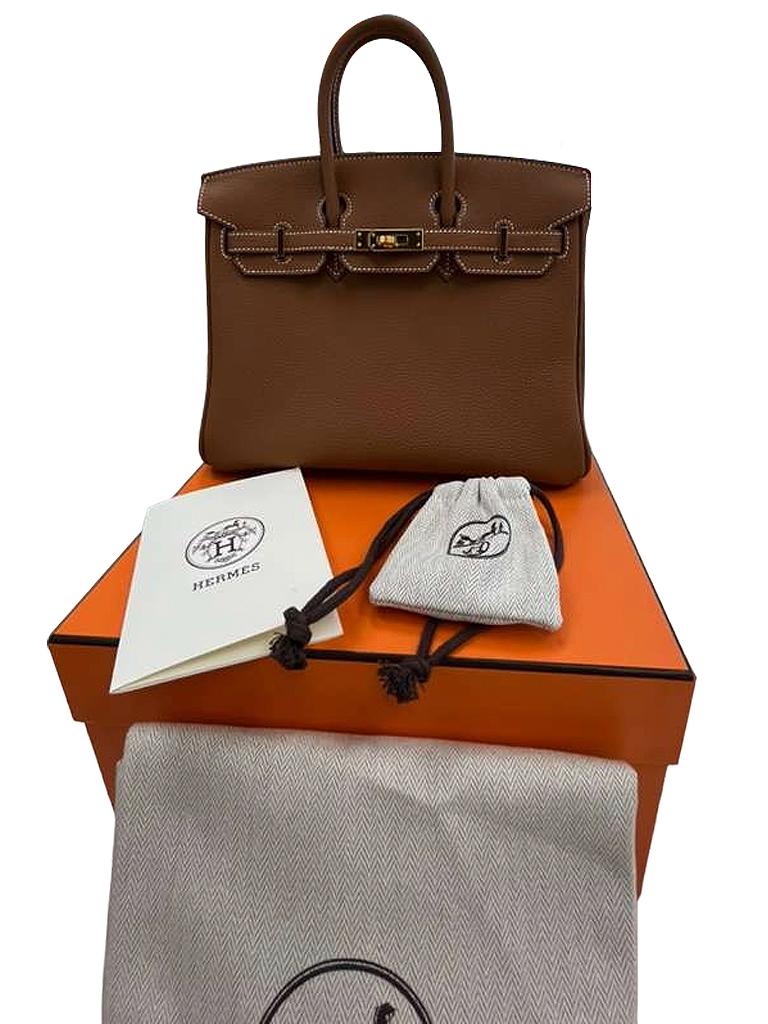 Hermes Birkin 25 Gold Togo Leather Gold Hardware 2025 Handbag Neuf - En vente à Aventura, FL