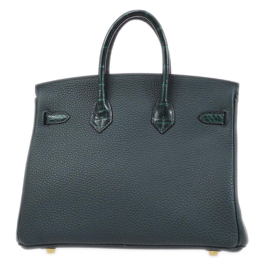 hermes vert cypress crocodile