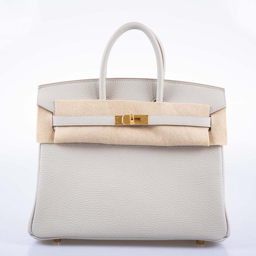 Women's Hermès Birkin 25 Gris Perle Togo Gold Hardware Bag