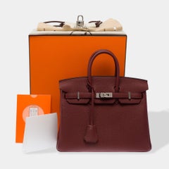Hermès Birkin 25 Handbag Red